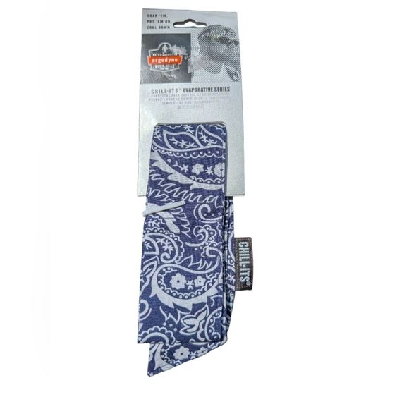 Ergodyne Accessories - Blue Paisley Chill-Its Evaporative Scarf